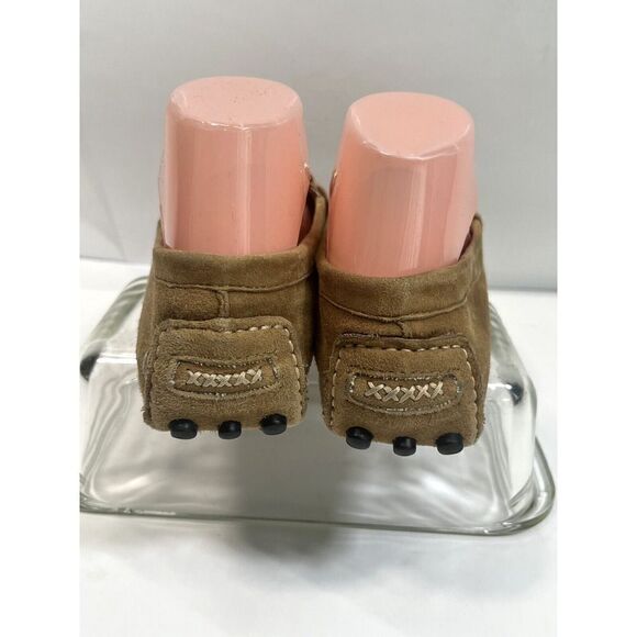 Patricia Green Tan Suede Leather Horsebit Moc Toe Driving Shoes Loafers Size 38 - Picture 4 of 14
